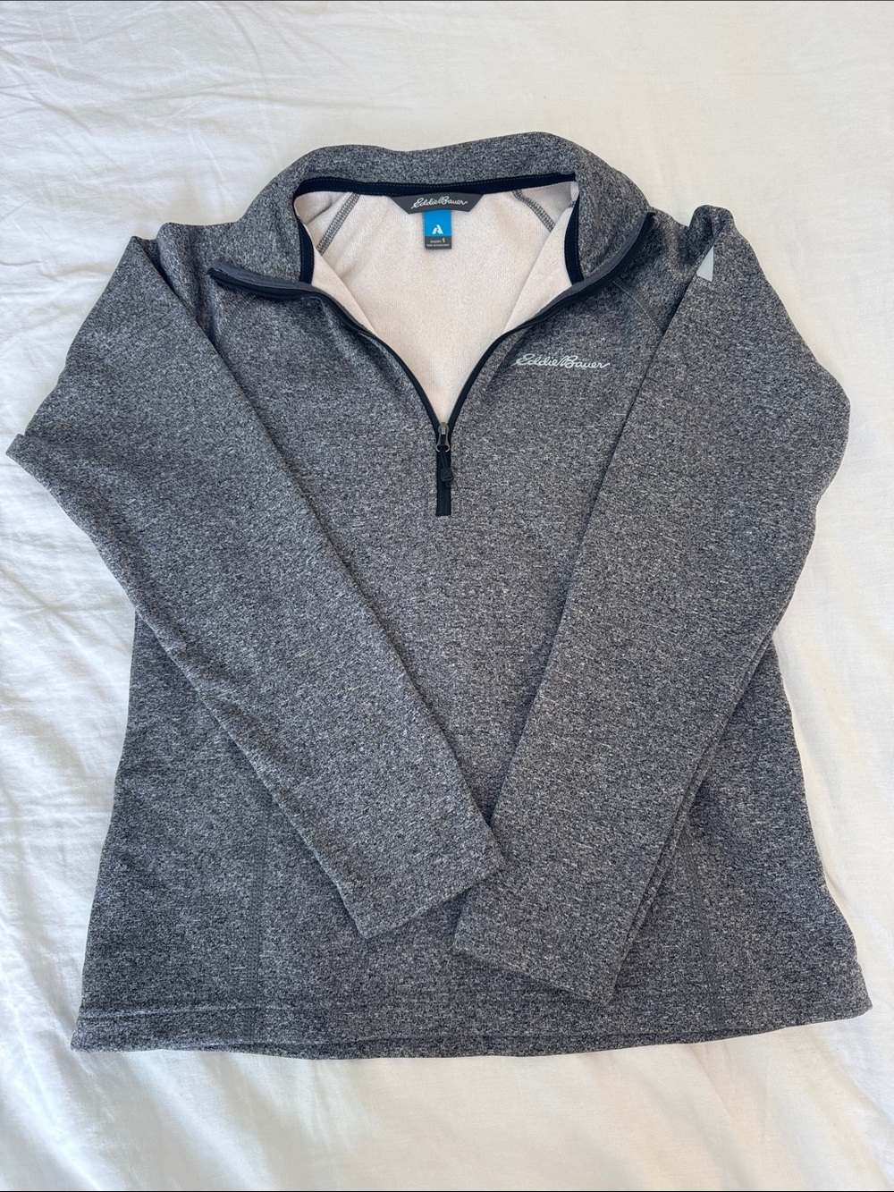 Eddie Bauer Women’s Heather Charcoal Half-Zip Pullover